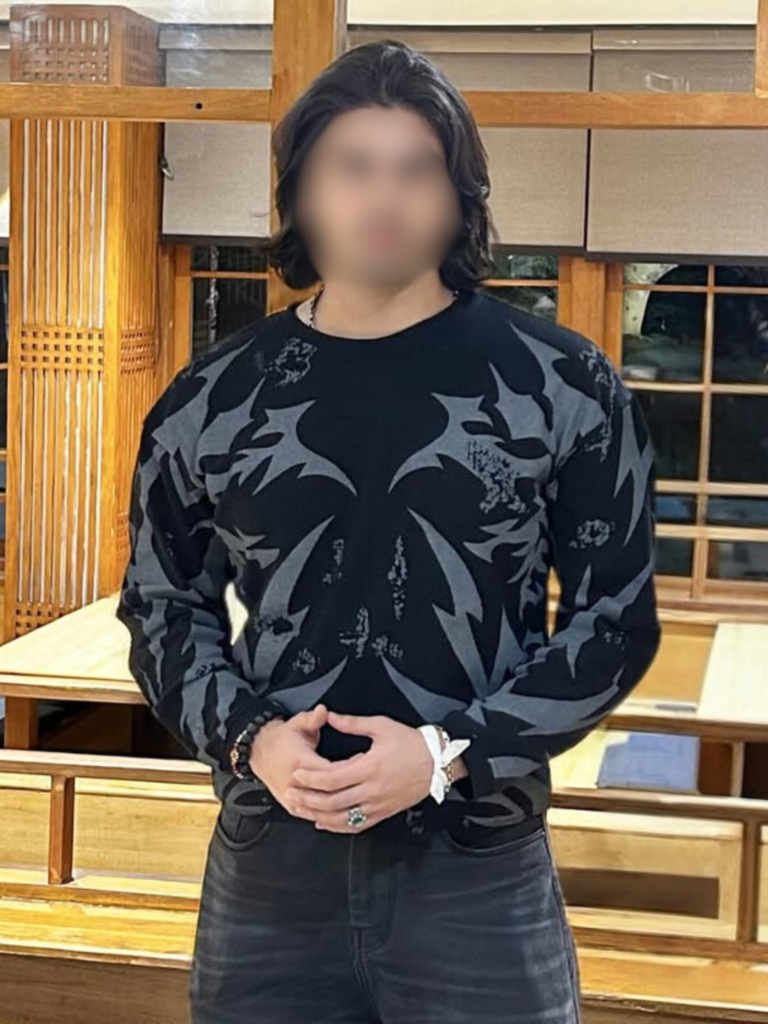 Tall gym-driven male escort profile image with athletic presence