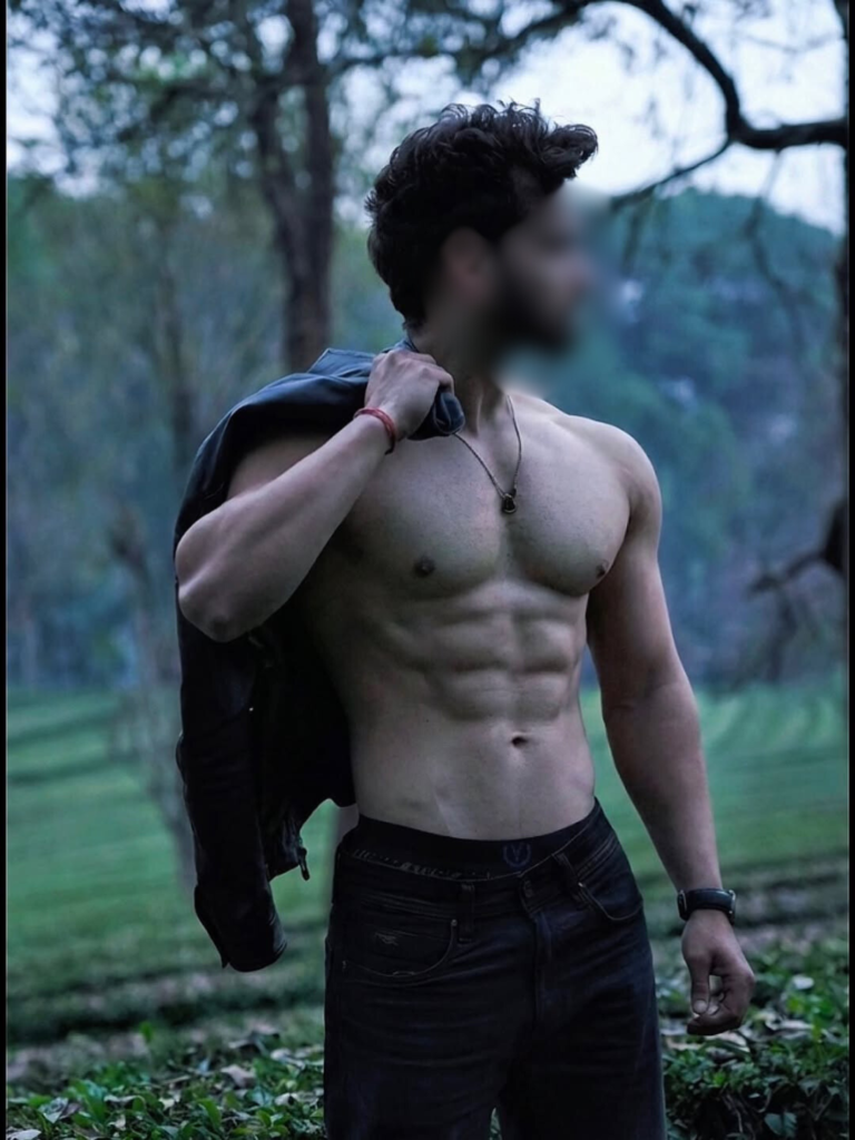 Lifestyle-focused male escort profile image focused on discretion